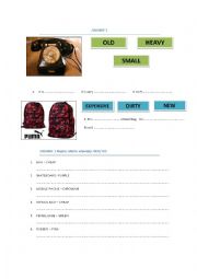 English Worksheet: School objects