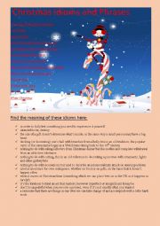 English Worksheet: Christmas Idioms
