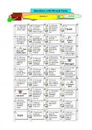 Phrasal Verb Board Game