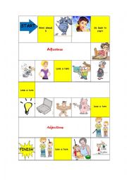 Adjectives board game