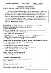 English Worksheet: test