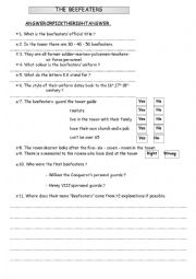 English Worksheet: beefeaters