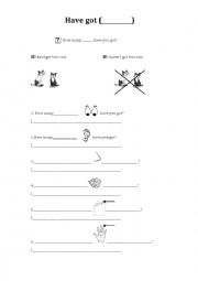 English Worksheet: Have got