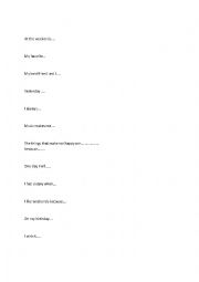 English Worksheet: simple phrases 