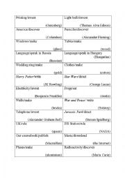 English Worksheet: Passive voice game