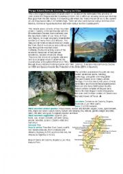 English Worksheet: Sierra de Cazorla Park