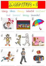 English Worksheet: adjectives - 3