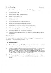 English Worksheet: Groundhog Day webquest