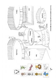 English Worksheet: African Zoo Animals