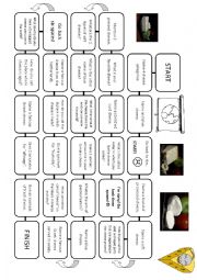 English Worksheet: Cheese Board Game