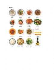 English Worksheet: Food