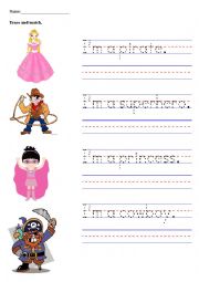English Worksheet: Im a 