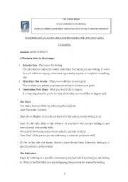 English Worksheet: business letter