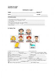 English Worksheet: Vocabulary Quiz