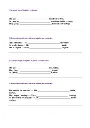 English Worksheet: Grammar test Beginners