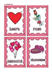 English Worksheet: St. Valentines Day FLASHCARDS 1