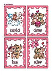 English Worksheet: St. Valentines Day FLASHCARDS 2