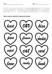 English Worksheet: Valentines Day