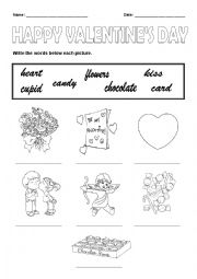 English Worksheet: Valentines Day