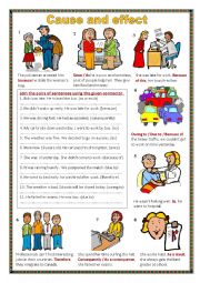 English Worksheet: Cause and effect.