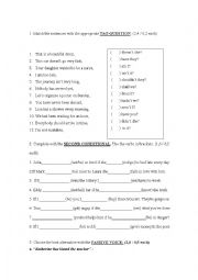 English Worksheet: READING AND GRAMMAR