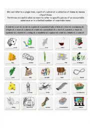 English Worksheet: Partitives 2