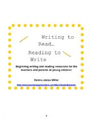 English Worksheet: Learn to write