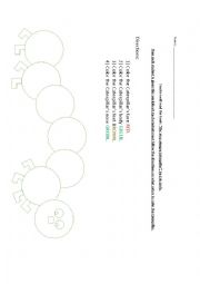 English Worksheet: The Very Hungry Caterpillar Worksheet