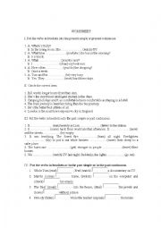 English Worksheet: 6 th grade test paper
