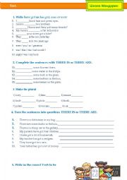 English Worksheet: Grammar Test for kids