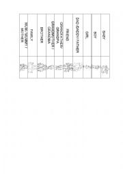 Family  vocabulary (starters exam)