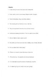 English Worksheet: Rewrite