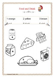 English Worksheet: color