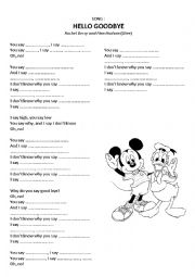 English Worksheet: Beatles Song - Hello Goodbye