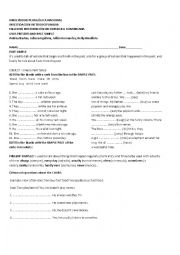 Past simple worksheet