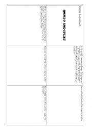 English Worksheet: Drawing Romeo and Juliet Story