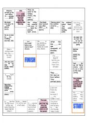 English Worksheet: Board game: Past Perfect and Past Perfect Continuous