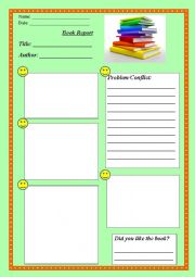 English Worksheet: Book Report