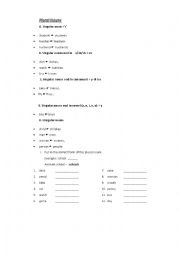 English Worksheet: Plural nouns