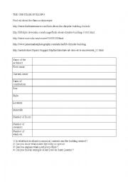 English Worksheet: chrysler building webquest