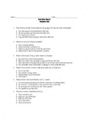 English Worksheet: Dirt Bike Racer Chapters 5 and 6