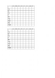 English Worksheet: Chart for playing Battleship