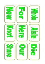 English Worksheet: Homophone 2 snap