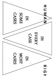 English Worksheet: Human rights: a discussion activity