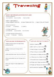 English Worksheet: travelling