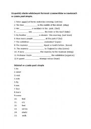 English Worksheet: past simple