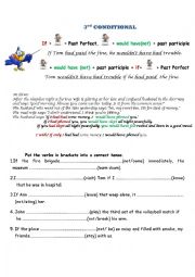 English Worksheet: 3rd CONDITIONAL 