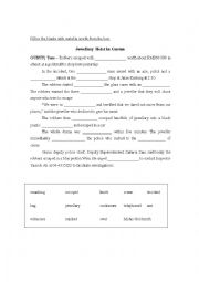 English Worksheet: newspaper report