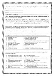 English Worksheet: Rooling in the Deep - Adele (part 2)
