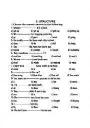 English Worksheet: grammar